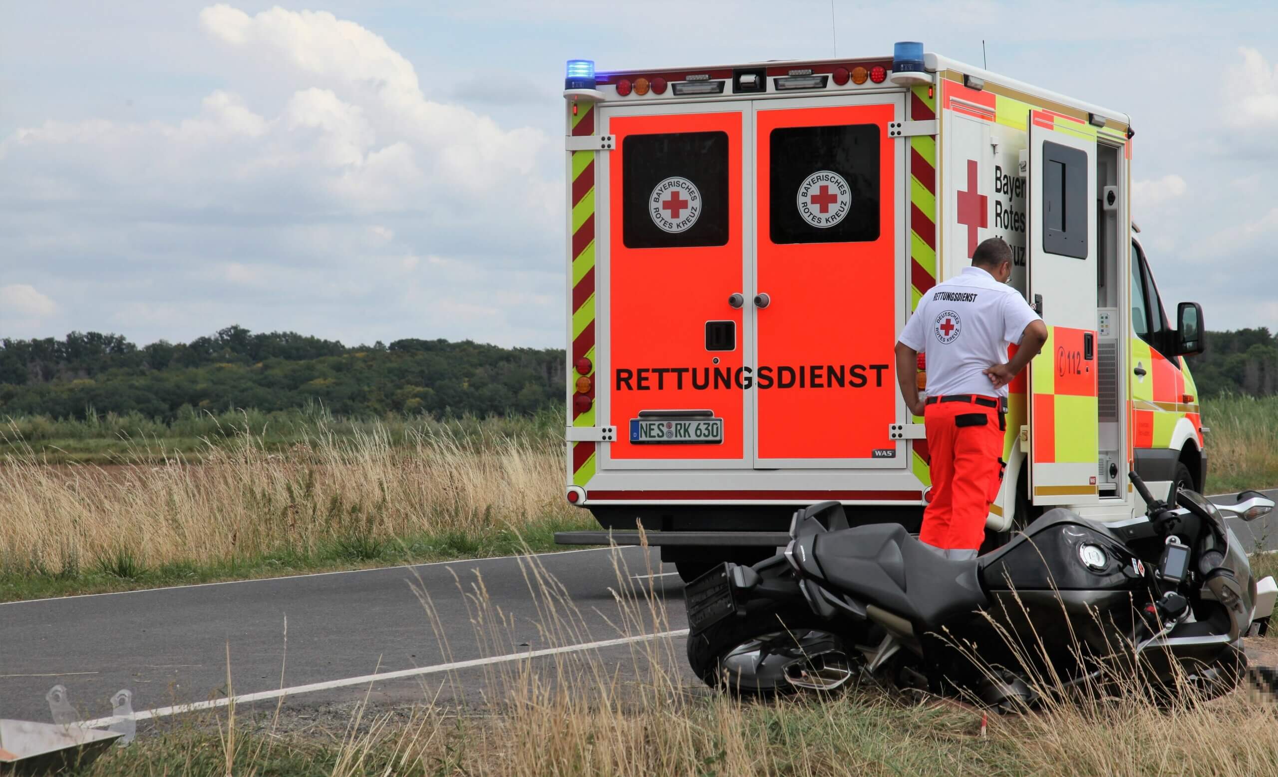 Euerdorf: Motorradfahrer stirbt bei Verkehrsunfall auf B 287