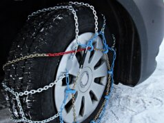 snow chains, winter, snow