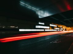 time lapse photo of road